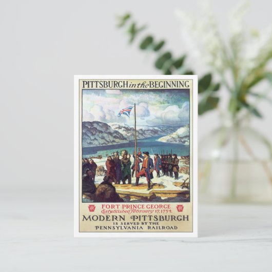 Carte Postale Pittsburgh vintage Au Début (Debout devant)