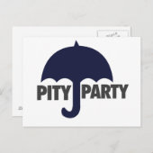 Carte Postale Pity Party (Devant / Derrière)