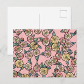 Carte Postale Pivoines (Devant / Derrière)