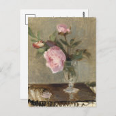Carte Postale Pivoines | Berthe Morisot (Devant / Derrière)