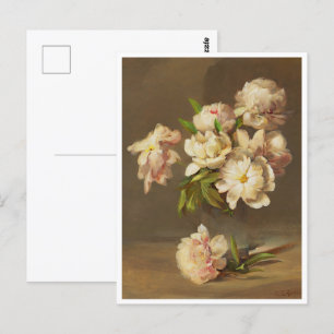 Carte Postale Pivoines dans un vase, Charles Ethan Porter 