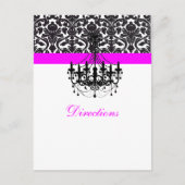 Carte Postale PixDezines chandelier+flora+damask direction card (Devant)