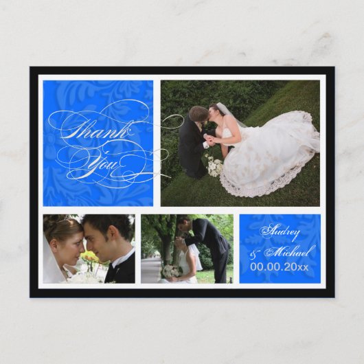 Carte Postale PixDezines do-it-yourself couleur/Damask Photos Me (Devant)