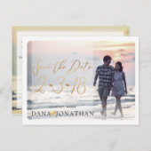 Carte Postale PixDezines Enregistrer le script manuscrit date/Co (Devant / Derrière)