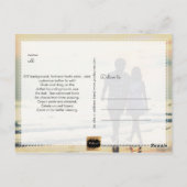 Carte Postale PixDezines Enregistrer le script manuscrit date/Co (Dos)