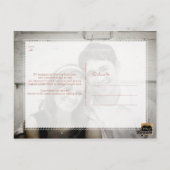 Carte Postale PixDezines Enregistrer notre date/Faux Rose Gold+M (Dos)