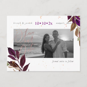 Carte Postale PixDezines Fall Foliage Enregistrer notre date