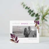 Carte Postale PixDezines Fall Foliage Enregistrer notre date (Debout devant)