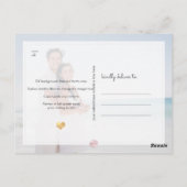 Carte Postale PixDezines Faux Gold Chic Script Enregistrer la da (Dos)