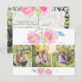 Carte Postale PixDezines Fleurs aquarelles, Roses de jardin (Devant / Derrière)