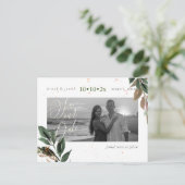 Carte Postale PixDezines Foliage vert luxuriant Économisez notre (Debout devant)