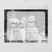 Carte Postale PixDezines Mariage Merci/Calligraphie Chic (Dos)