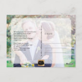 Carte Postale PixDezines Mariage Merci/Calligraphie moderne (Dos)