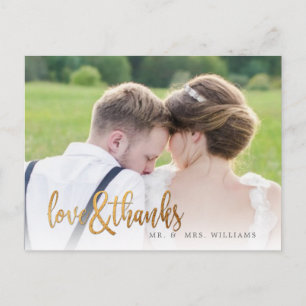 Carte Postale PixDezines Mariage Merci/Script amusant