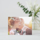 Carte Postale PixDezines Mariage Merci/Script moderne (Debout devant)