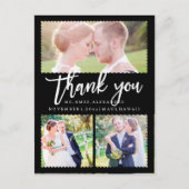 Carte Postale PixDezines Mariage Merci/Script moderne (Devant)