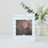 Carte Postale PixDezines Merci de douche/Poudre éblouie bleu (Debout devant)