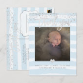 Carte Postale PixDezines Merci de douche/Poudre éblouie bleu (Devant / Derrière)