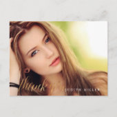 Carte Postale PixDezines Merci photo Grad/Script amusant (Devant)