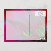 Carte Postale PixDezines Psychedelic Peacock, Customisez-Le ! (Dos)