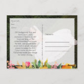 Carte Postale PixDezines Spring Floral Watercolor/merci (Dos)