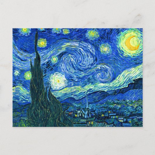 Carte Postale PixDezines van gogh nuit étoile (Devant)