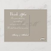 Carte Postale PixDezines Vintage Wedding Photos Merci (Dos)