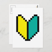Carte Postale Pixel 8 bits Wakaba / Mark Shoshinsha (Devant / Derrière)