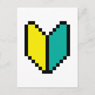 Carte Postale Pixel 8 bits Wakaba / Mark Shoshinsha