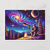 Carte postale Pixel Art du jour de l'astronomie (Devant)
