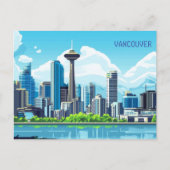 Carte Postale Pixel Art Vancouver Canada (Devant)