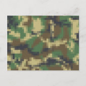 Carte Postale Pixel Camouflage (Devant)