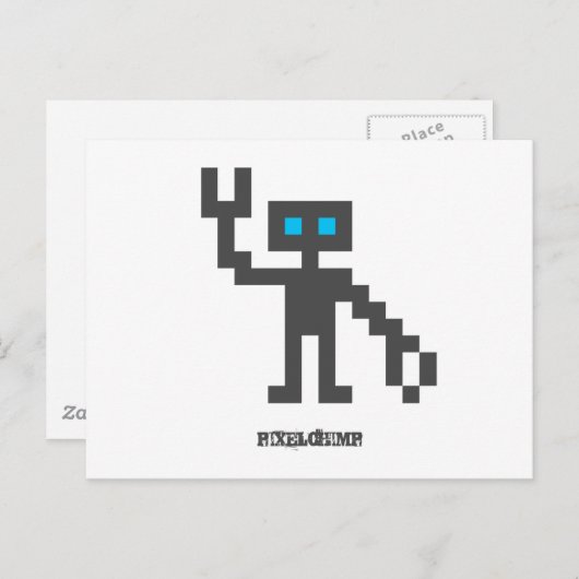 Carte Postale Pixel_Robot (Devant / Derrière)