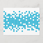 Carte Postale Pixels bleus (Devant)