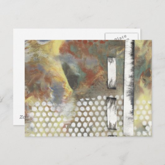 Carte Postale Pixels marbrés II (Devant / Derrière)