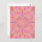 Carte Postale Pixels roses 2 (Devant / Derrière)