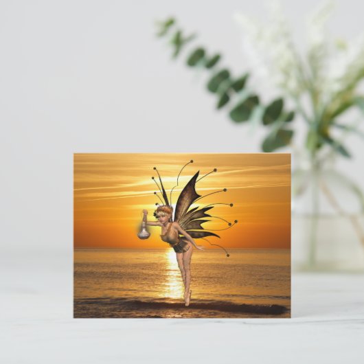 Carte postale Pixie Lanterne (Debout devant)