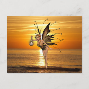 Carte postale Pixie Lanterne
