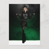 Carte Postale Pixie Punk - Vert (Devant)