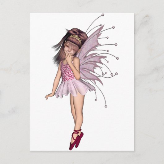 Carte Postale Pixie rose 3D 2 (Devant)
