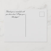 Carte postale Pizza (Dos)