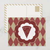Carte Postale pizza (Devant / Derrière)
