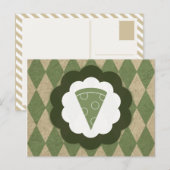 Carte Postale pizza (Devant / Derrière)