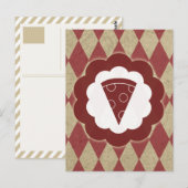 Carte Postale pizza (Devant / Derrière)