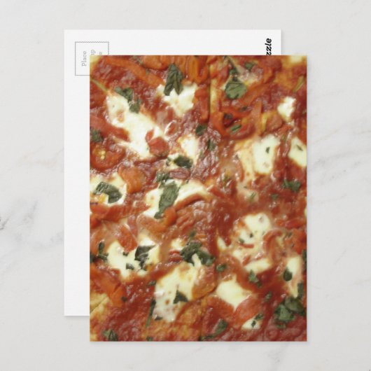 Carte Postale Pizza ! (Devant / Derrière)