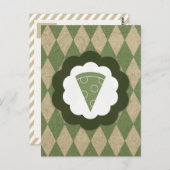 Carte Postale pizza (Devant / Derrière)