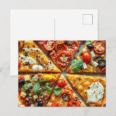 Carte Postale Pizza (Devant / Derrière)