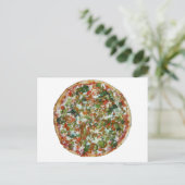 Carte Postale pizza (Debout devant)