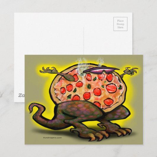 Carte Postale Pizza Beast (Devant / Derrière)
