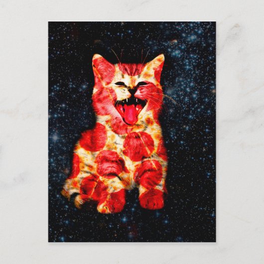Carte Postale Pizza Cat (Devant)